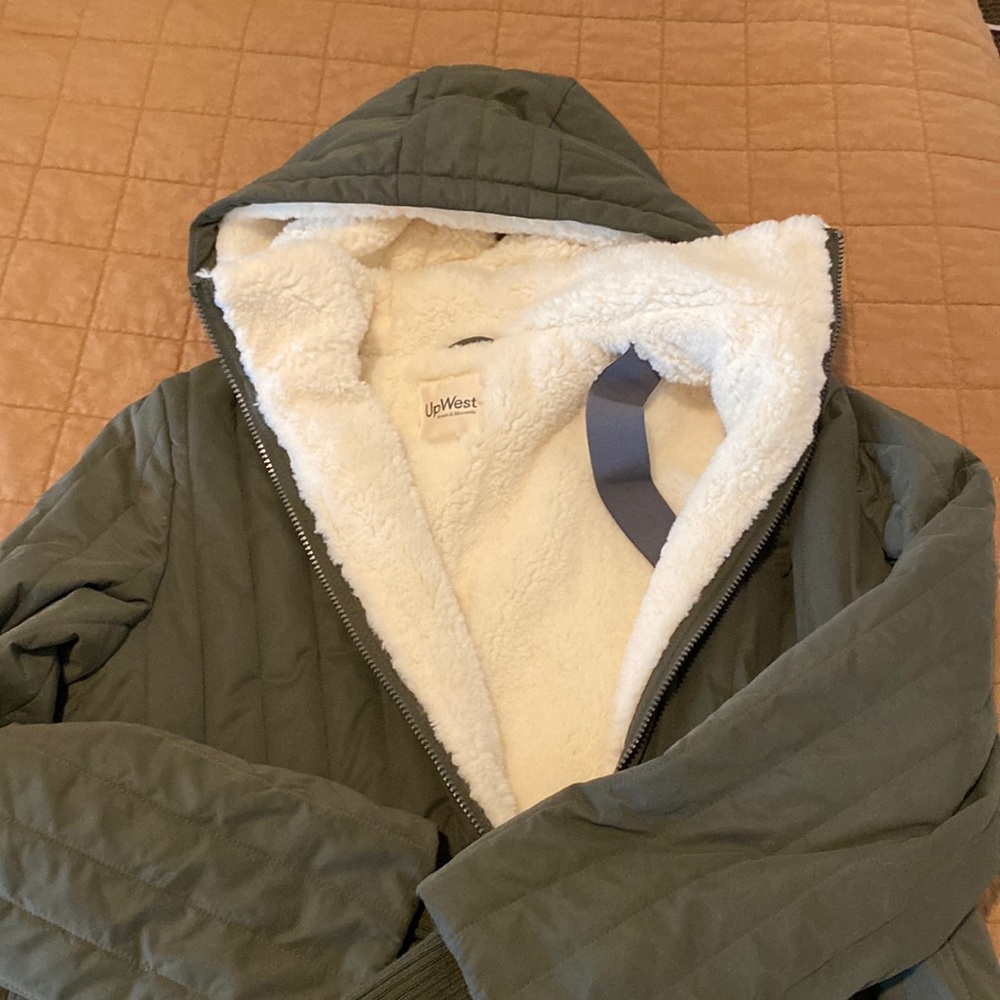 Very Cozy Fur Lined Coat-NWOT